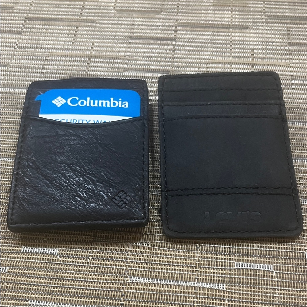 Columbia Dark Leather Money Clip